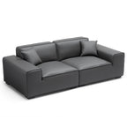 Domus Modular Beige Leather Sofa Set