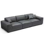 Domus Modular Khaki Leather Sofa