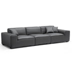 Domus Modular Khaki Leather Sofa