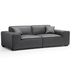 Domus Modular Khaki Leather Sofa