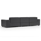 Domus Modular Dark Gray Leather Sofa