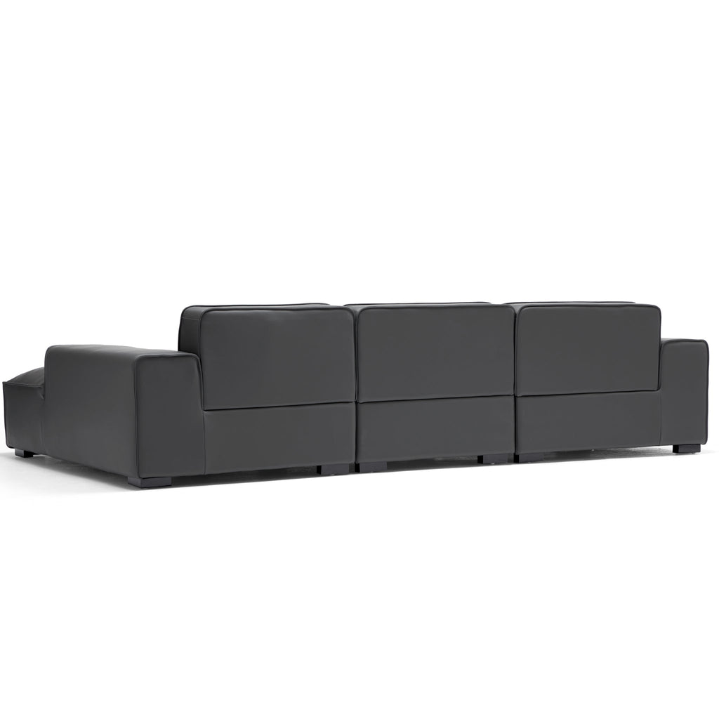 Domus Modular Brown Leather Sectional