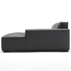 Domus Modular Khaki Leather U-Shaped Sectional Sofa