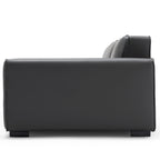 Domus Modular Dark Gray Leather Sofa