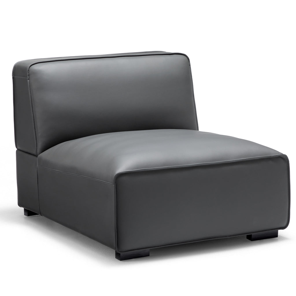 Domus Modular Brown Leather L-Shaped Sectional