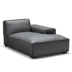 Domus Modular Khaki Leather U-Shaped Sectional Sofa