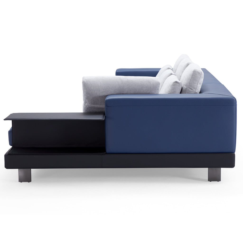 Connery Minimalist White Sectional