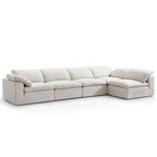 Canapé d'angle en L beige Tender Wabi-Sabi