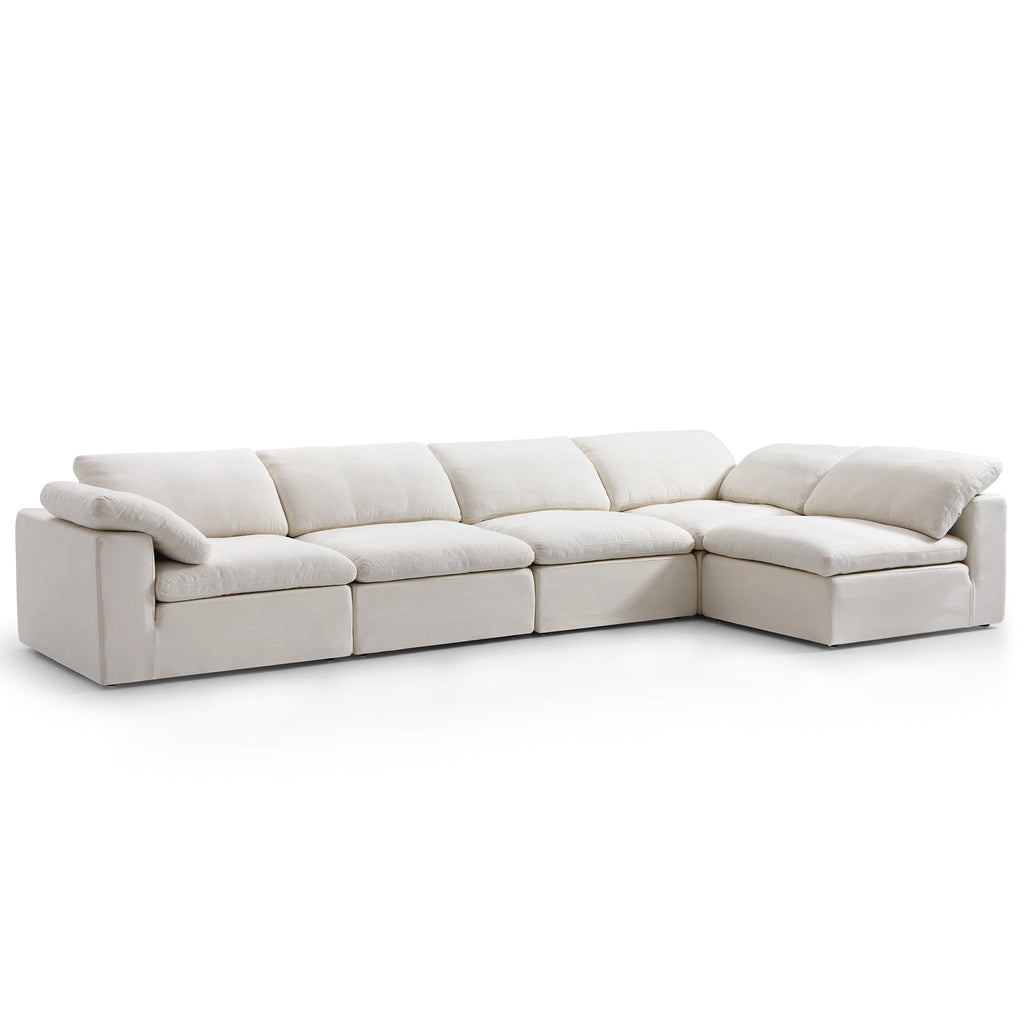 Canapé d'angle en L Tender Wabi-Sabi gris