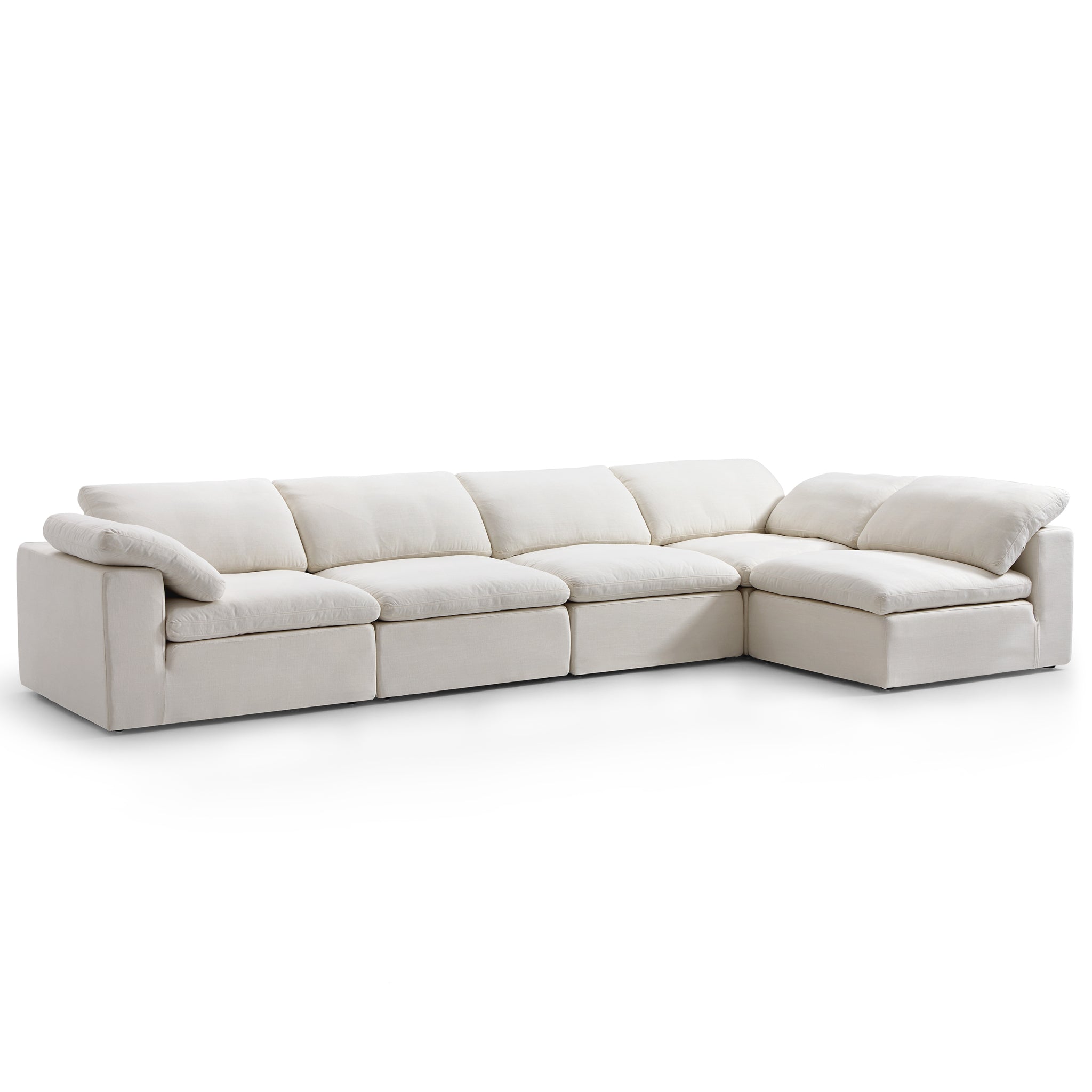 Canapé d'angle en L Tender Wabi-Sabi gris