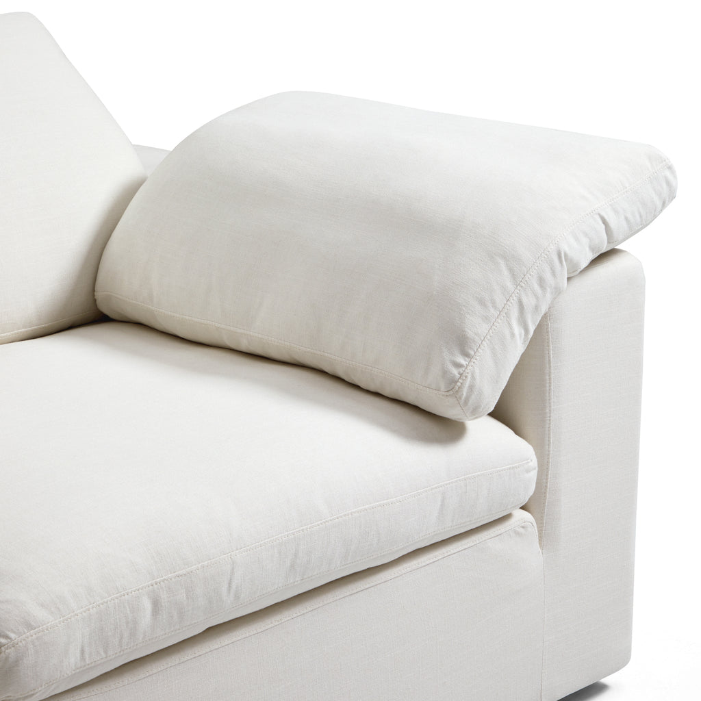 Canapé d'angle en L beige Tender Wabi-Sabi