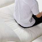 Canapé sectionnel et pouf en L Tender Wabi-Sabi gris