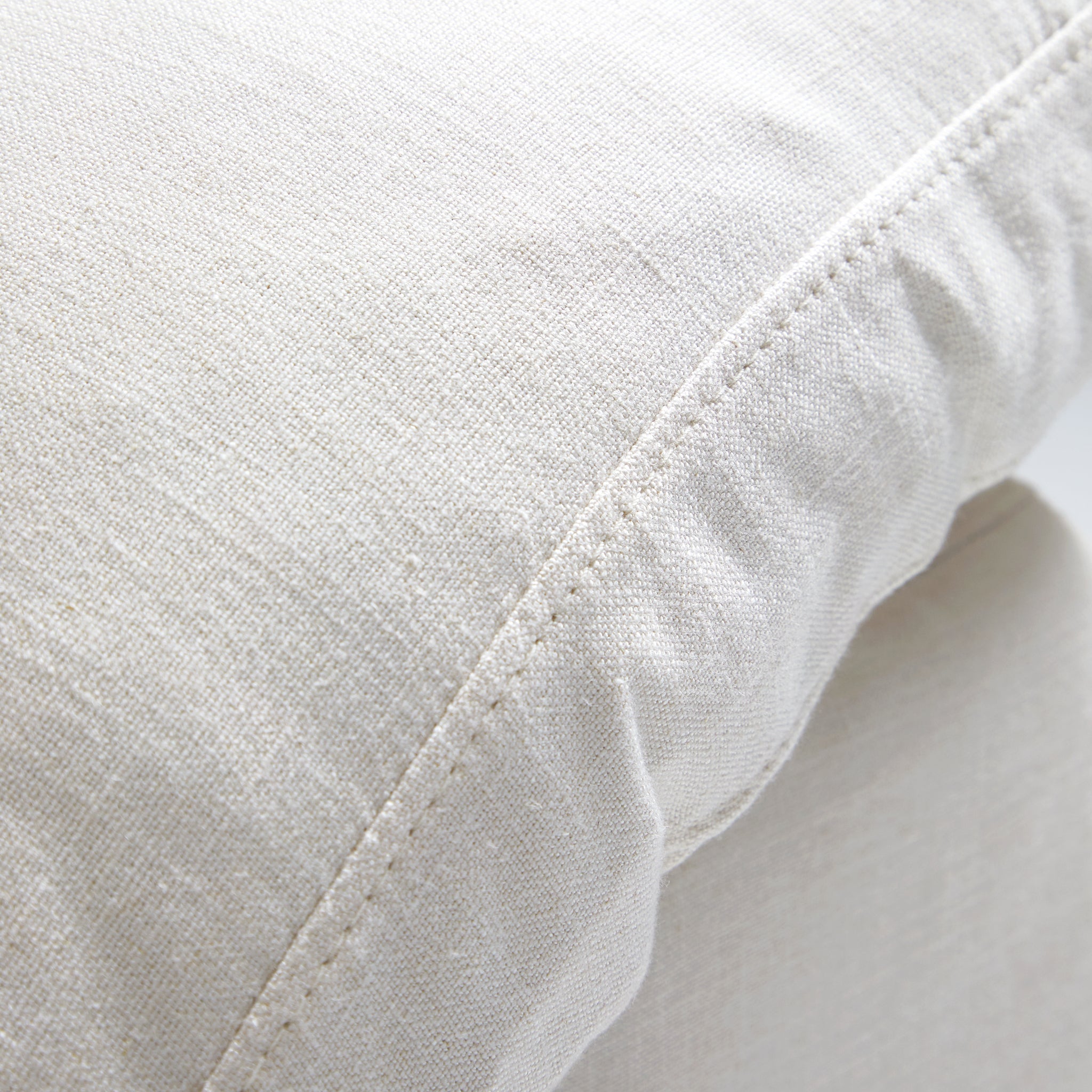 Canapé sectionnel et pouf Tender Wabi-Sabi blanc en forme de L