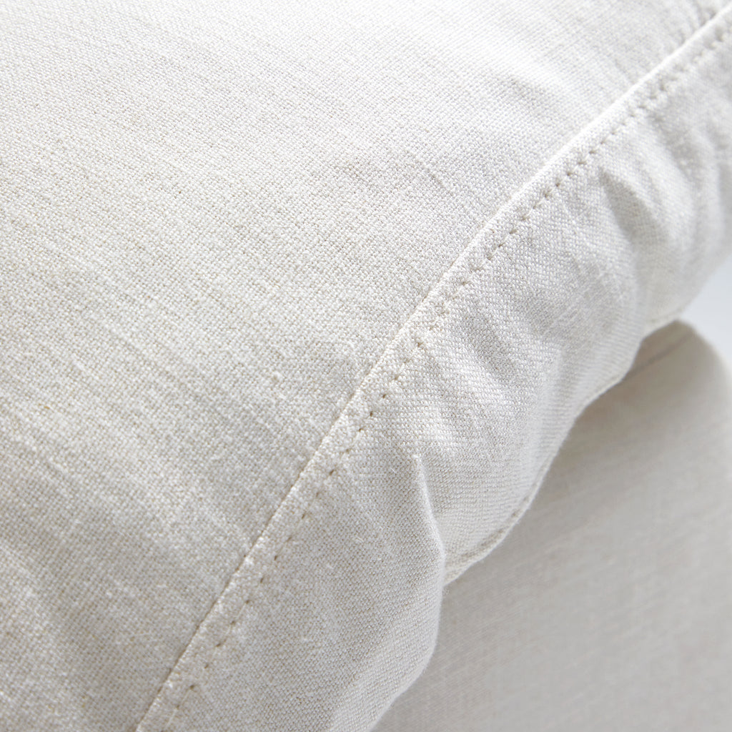 Canapé d'angle en U gris tendre Wabi-Sabi avec extrémités ouvertes