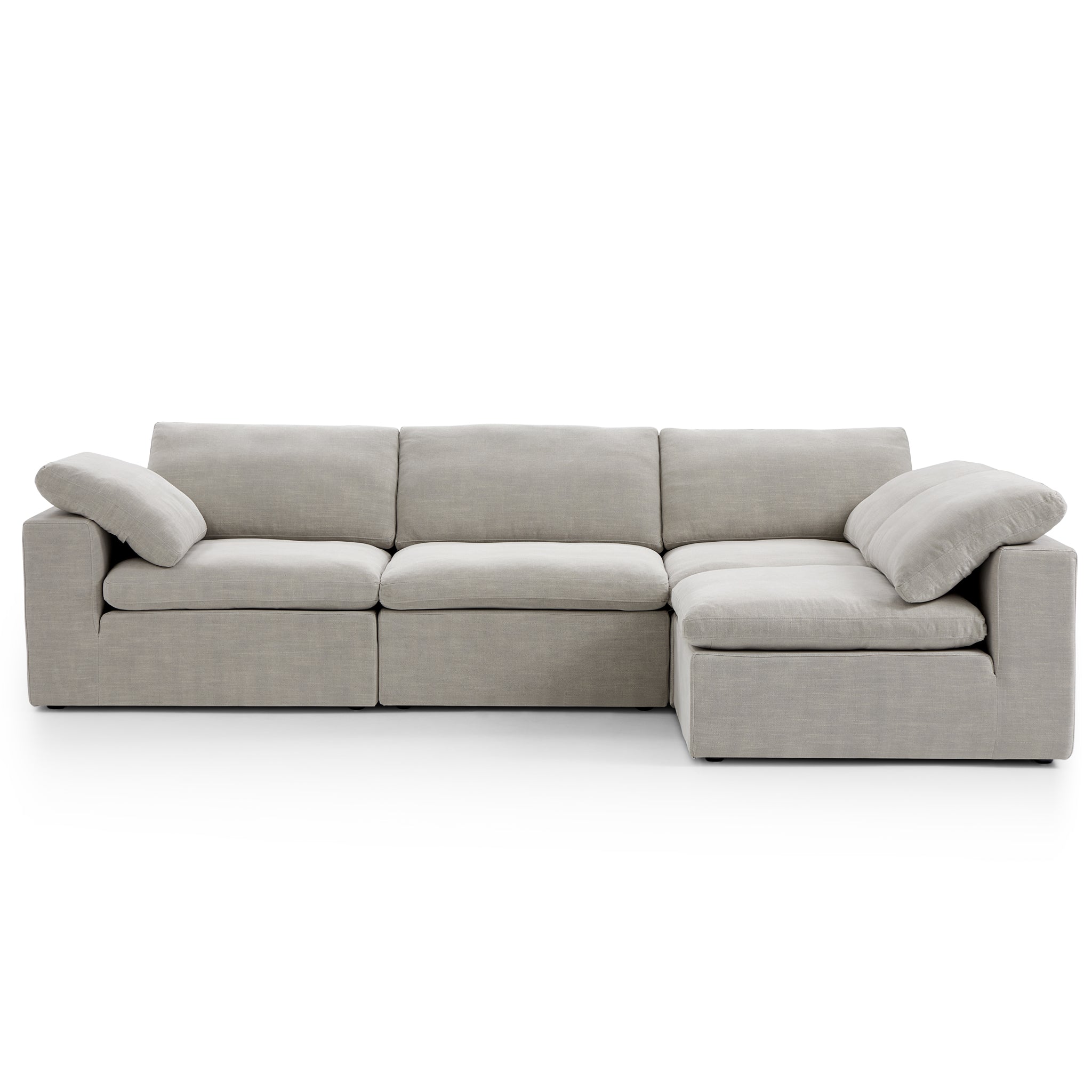 Tender Wabi-Sabi Beige L-Shaped Sectional