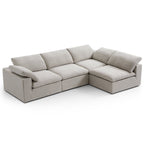 Canapé d'angle en L beige Tender Wabi-Sabi