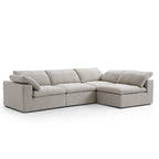 Canapé d'angle en L beige Tender Wabi-Sabi