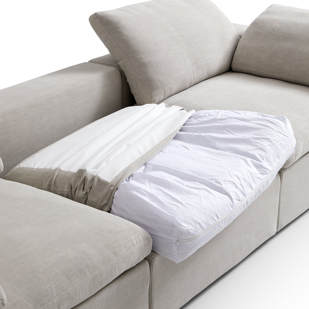 Canapé d'angle en L Tender Wabi-Sabi gris