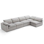 Canapé d'angle en L Tender Wabi-Sabi gris