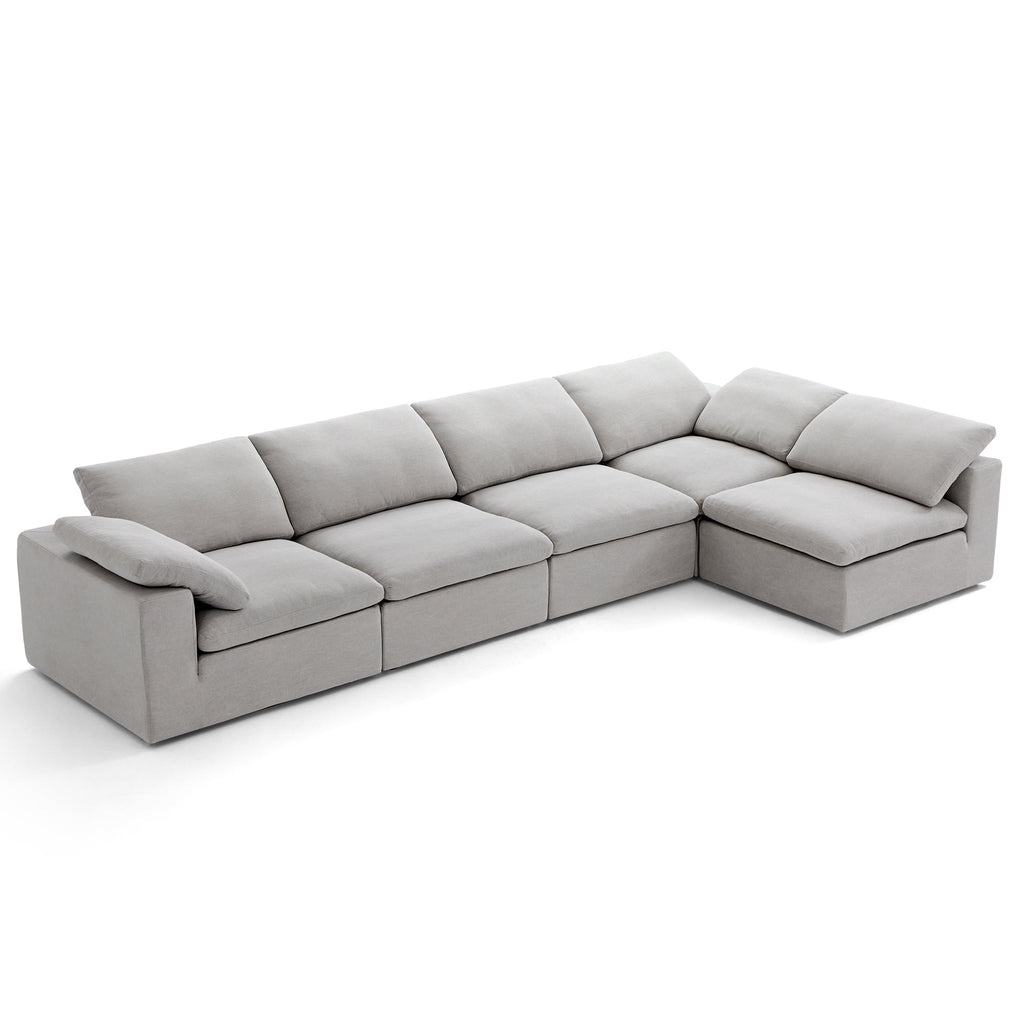 Canapé d'angle en L beige Tender Wabi-Sabi