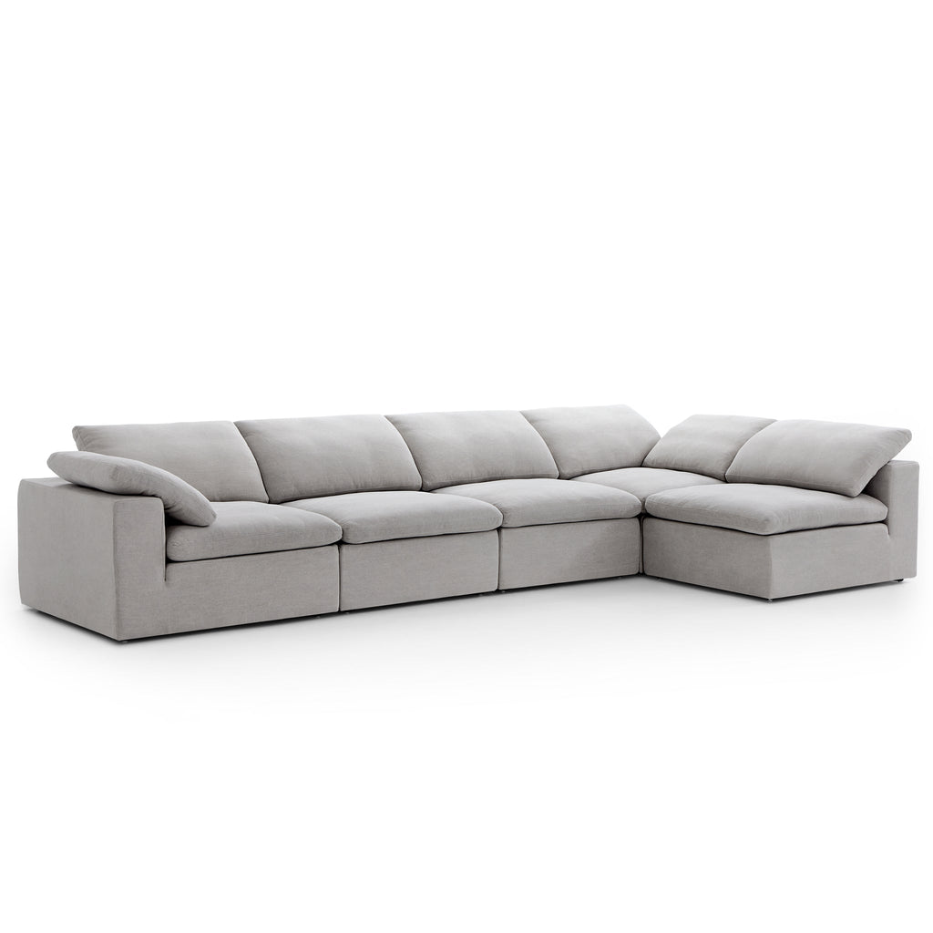 Canapé d'angle en L blanc Tender Wabi-Sabi