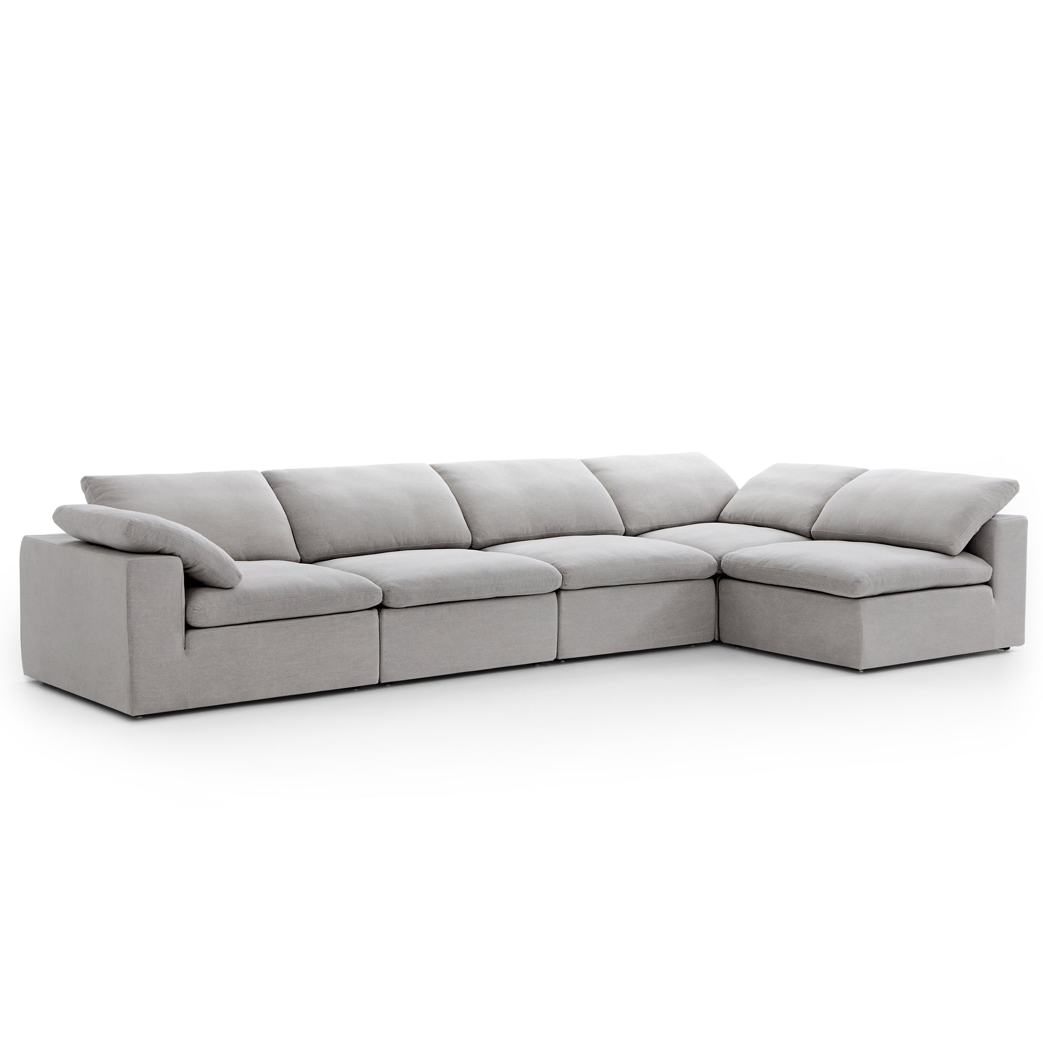 Canapé d'angle en L blanc Tender Wabi-Sabi