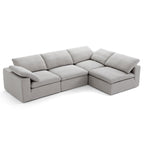 Canapé d'angle en L beige Tender Wabi-Sabi