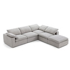 Canapé sectionnel et pouf en L Tender Wabi-Sabi gris