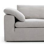 Canapé sectionnel et pouf Tender Wabi-Sabi blanc en forme de L