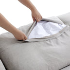 Canapé d'angle en L Tender Wabi-Sabi gris