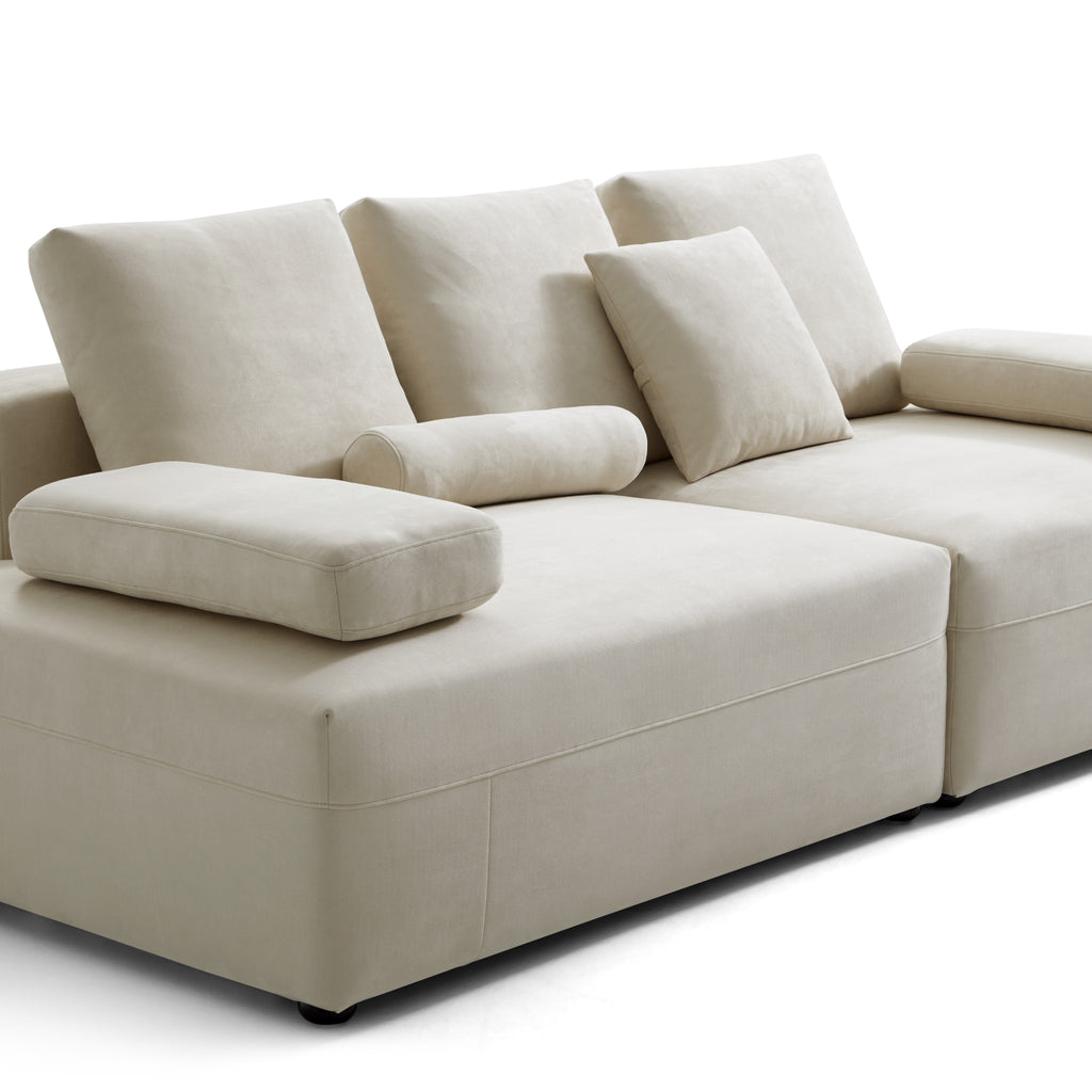 Composition Wabi-Sabi Beige Sofa
