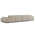 Domus Modular Dark Gray Leather U-Shaped Sectional Sofa