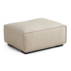 Domus Modular Beige Leather Sofa Set