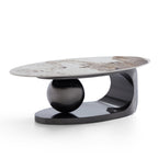 Table basse Orbital en ardoise brillante