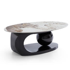 Table basse Orbital en ardoise brillante