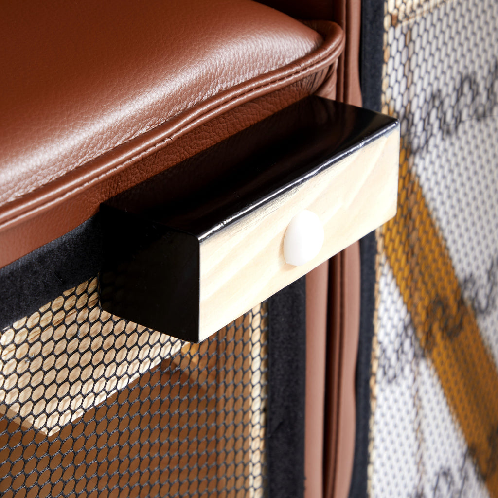 Domus Modular Brown Leather L-Shaped Sectional