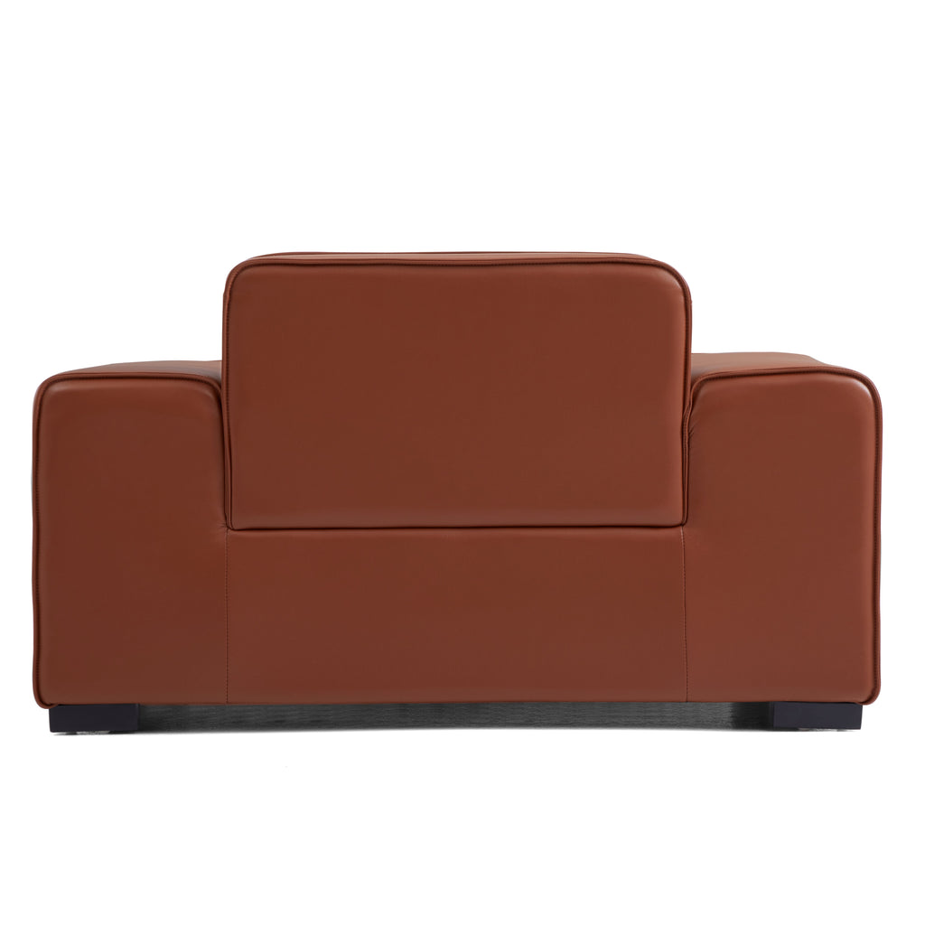 Domus Modular Black Leather Armchair