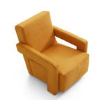 Fauteuil Utrecht en tissu mat Nova Lemon