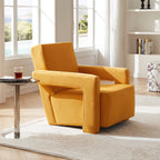 Fauteuil Utrecht en tissu mat Nova Lemon