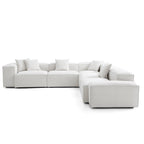 Canapé d'angle modulaire blanc Freedom