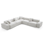 Canapé d'angle modulaire blanc Freedom