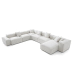 Canapé sectionnel blanc Freedom Modular en forme de U