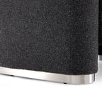 Fauteuil d'appoint en tissu polyester gris foncé Obsidian