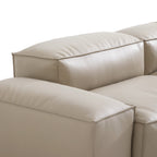 Cube Modular Dark Gray Genuine Leather Sectional