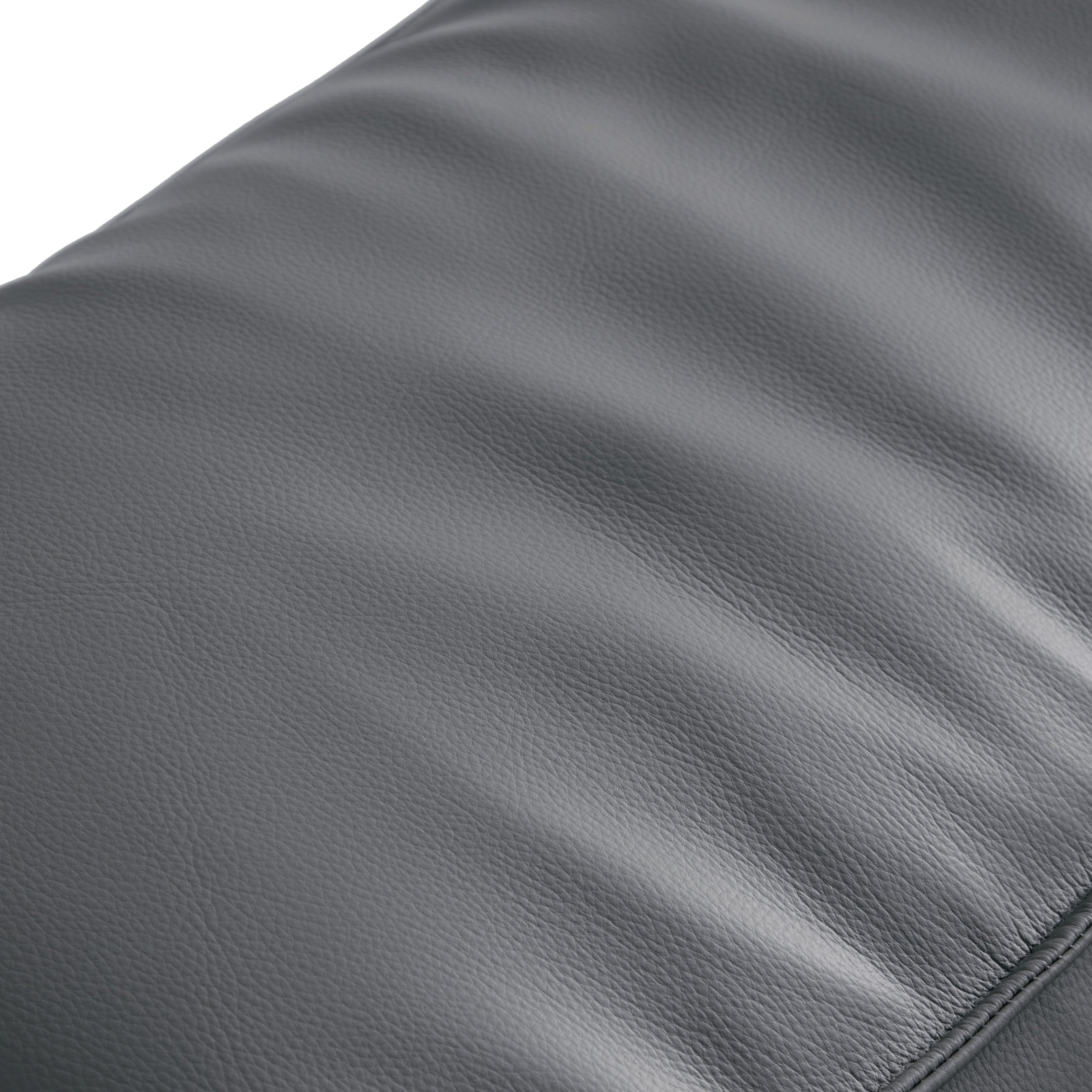 Cube Modular Black Genuine Leather Sectional