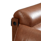 Fauteuil de salon rétro moderne en cuir