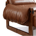 Fauteuil de salon rétro moderne en cuir