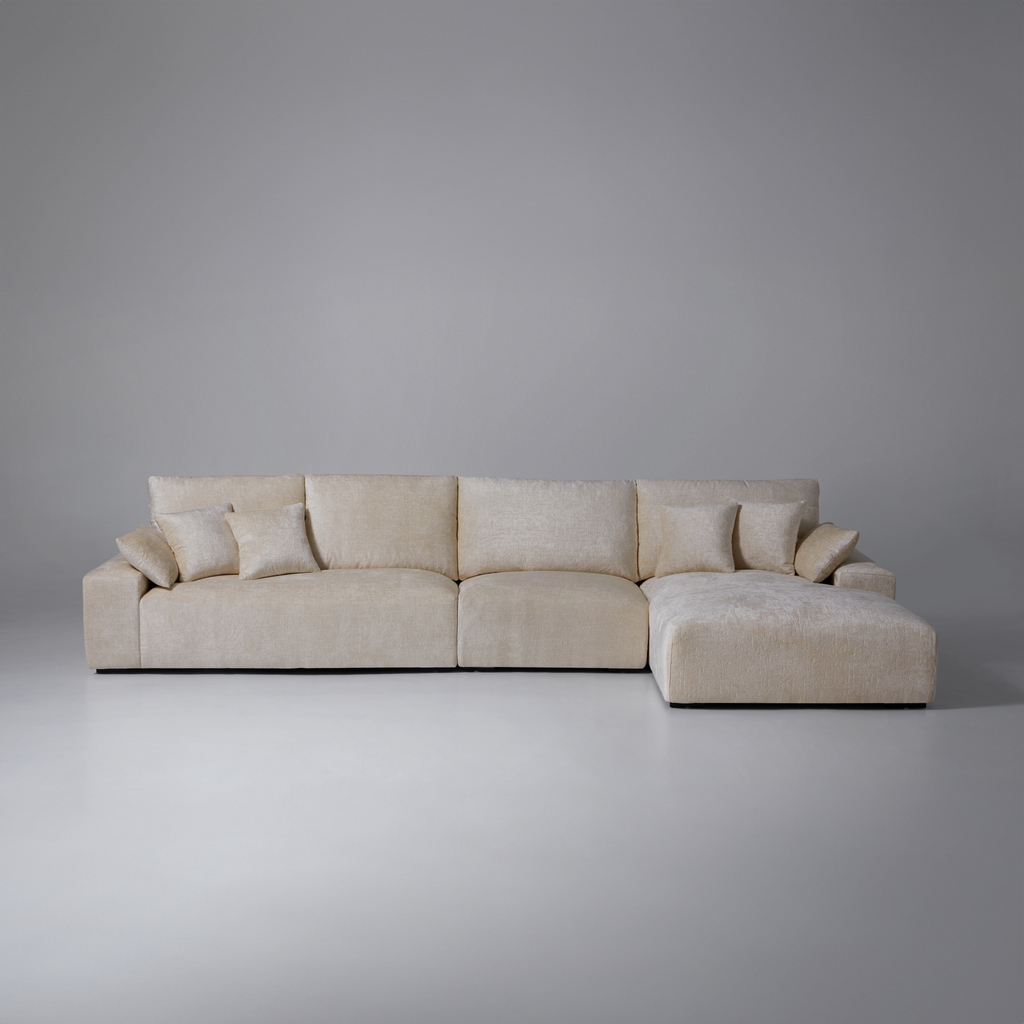 Le canapé d'angle jaune Empress