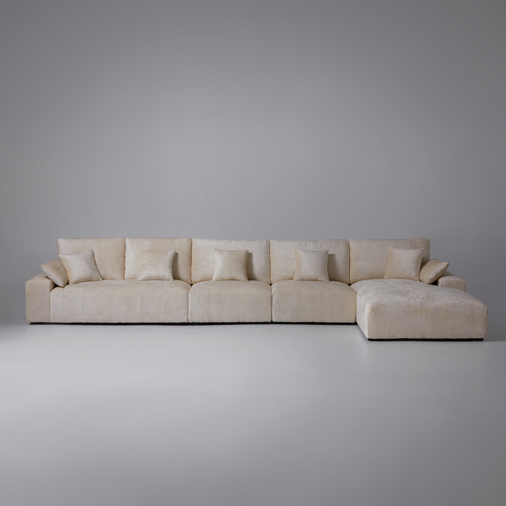 Le canapé d'angle jaune Empress