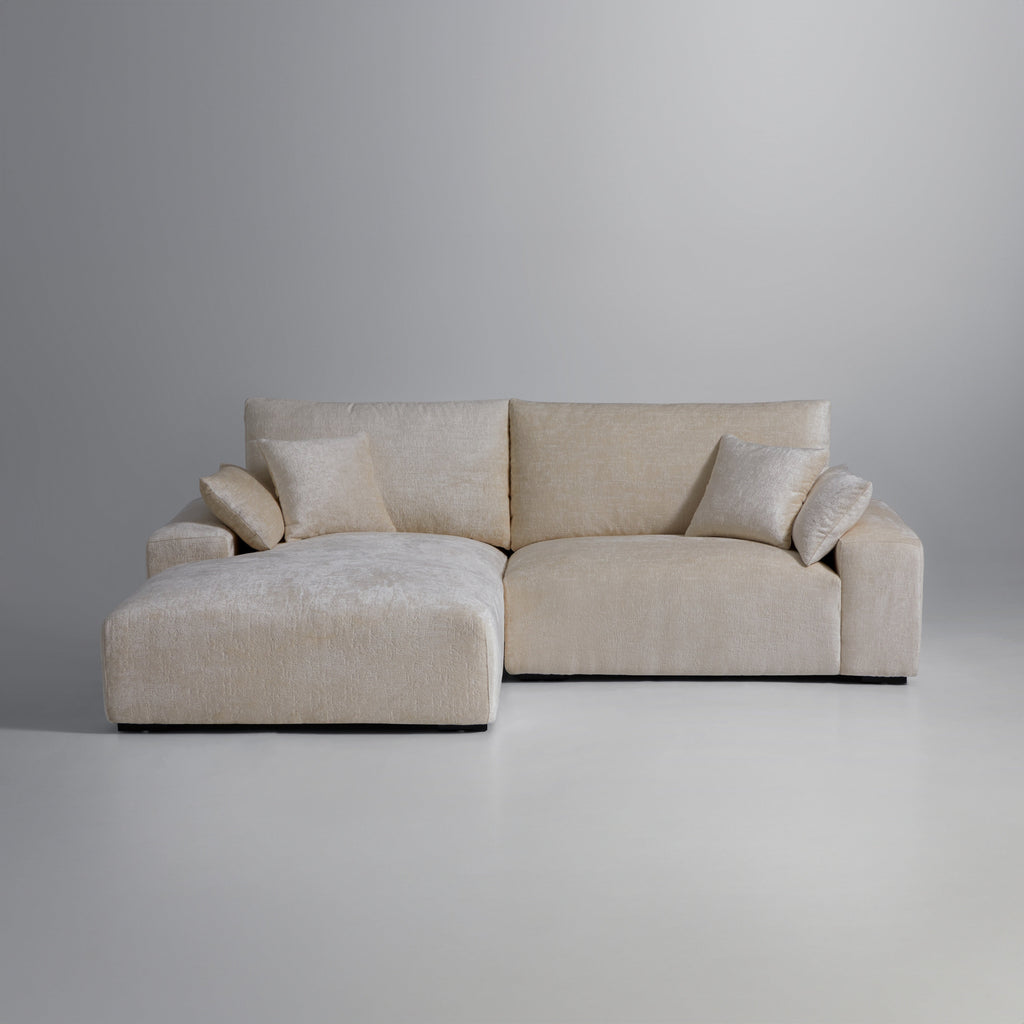 Le canapé d'angle jaune Empress